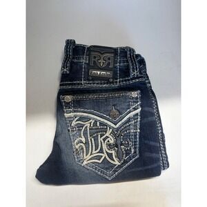 Men's Rock Revival Kofi Straight Leg Jeans Size 30x28 Model TE2430J2055